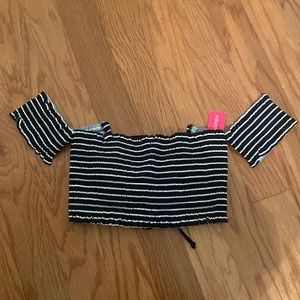 Striped Bathing Suit Top